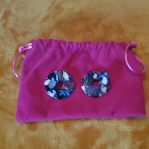 Sassy Jones Blue and White Earrings